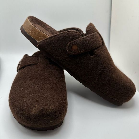 CUSHIONAIRE Womens Clog 8.5 BROWN WOOL - Picture 6 of 7